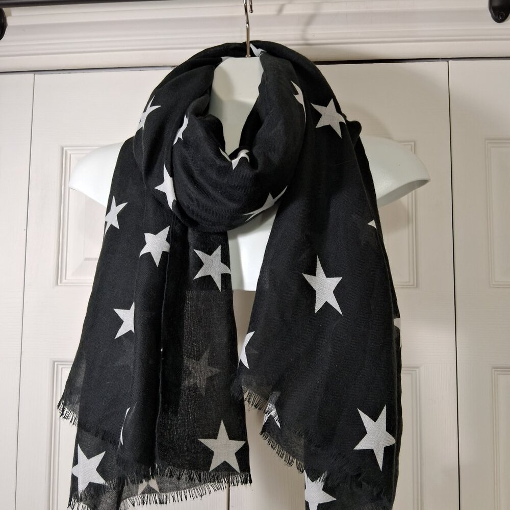 Joe Fresh rectangular scarf with stars
